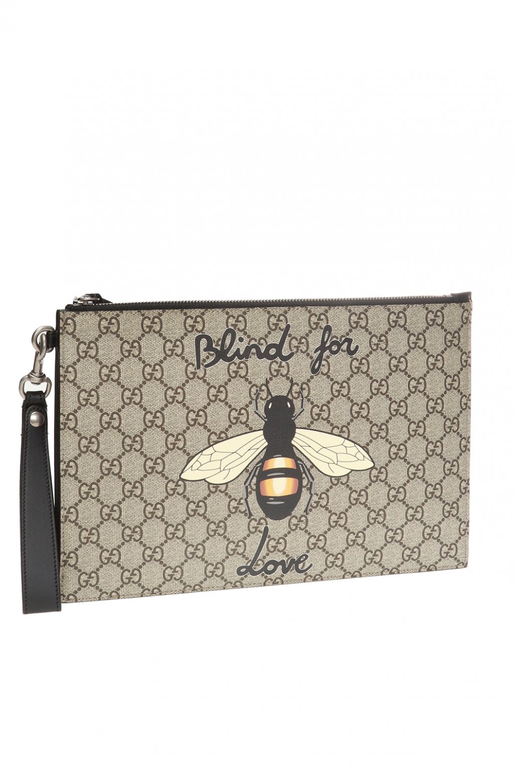 Gucci Bee print clutch